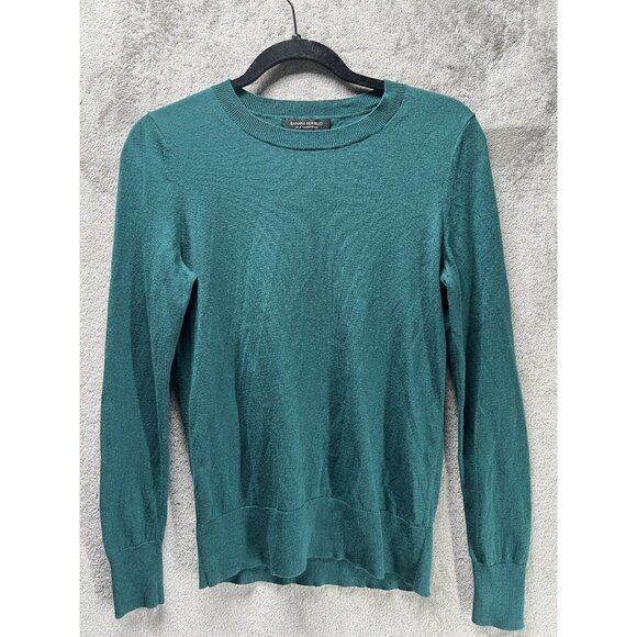 Banana Republic Women’s Small Silk Cashmere Green Lightweight Pullover Sweater - Picture 1 of 5
